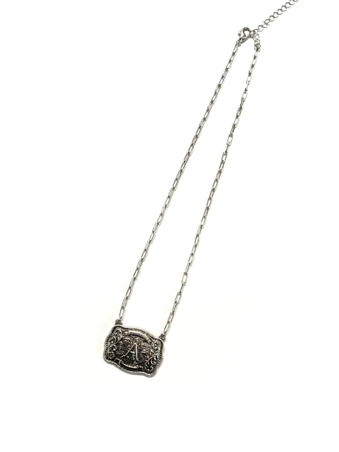 Belt Buckle Necklace