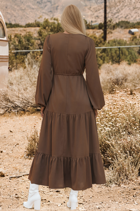 Fall Long Sleeve Maxi Dress