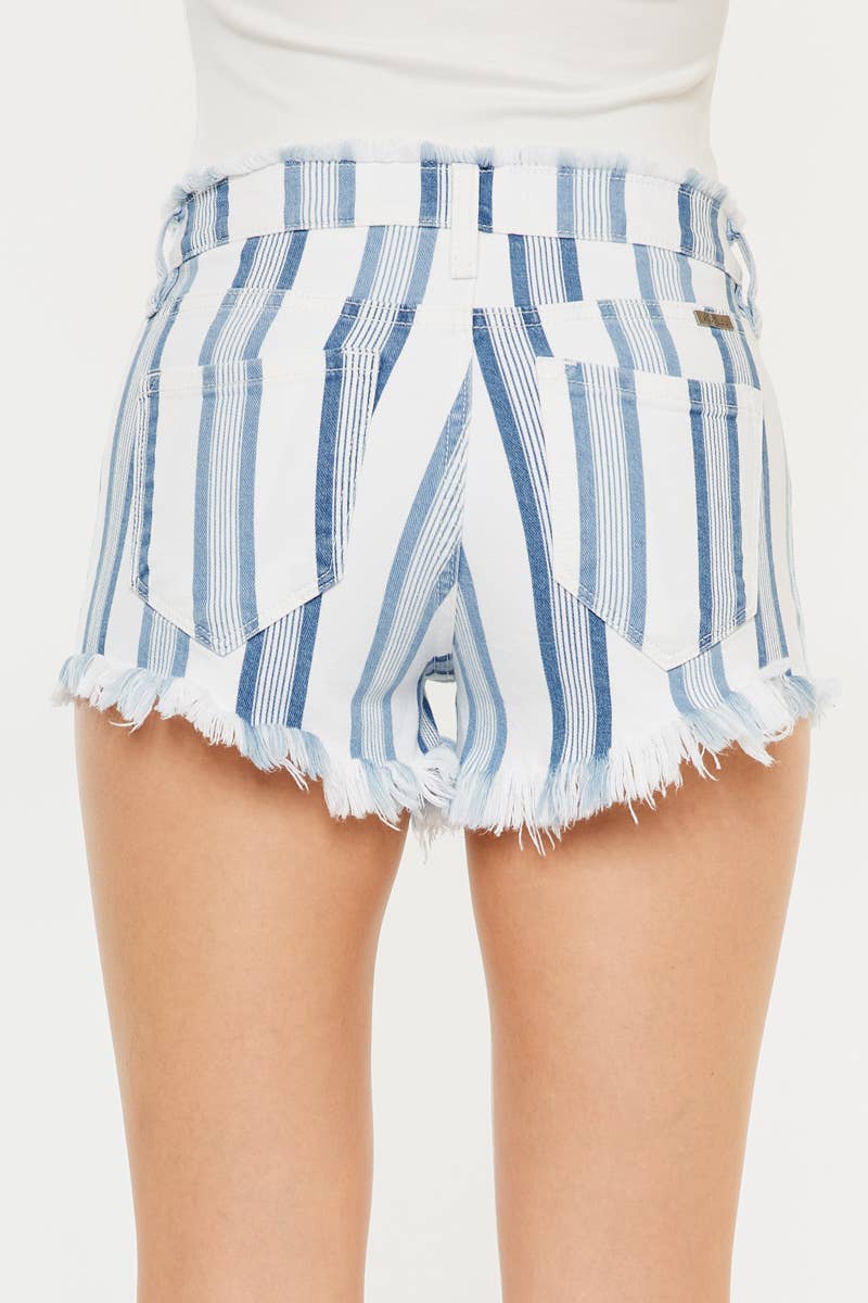 Blue striped short
