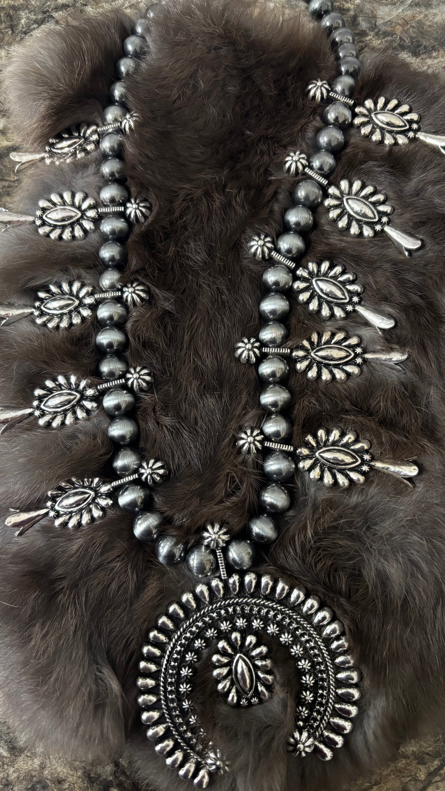 Silver Squash Necklace