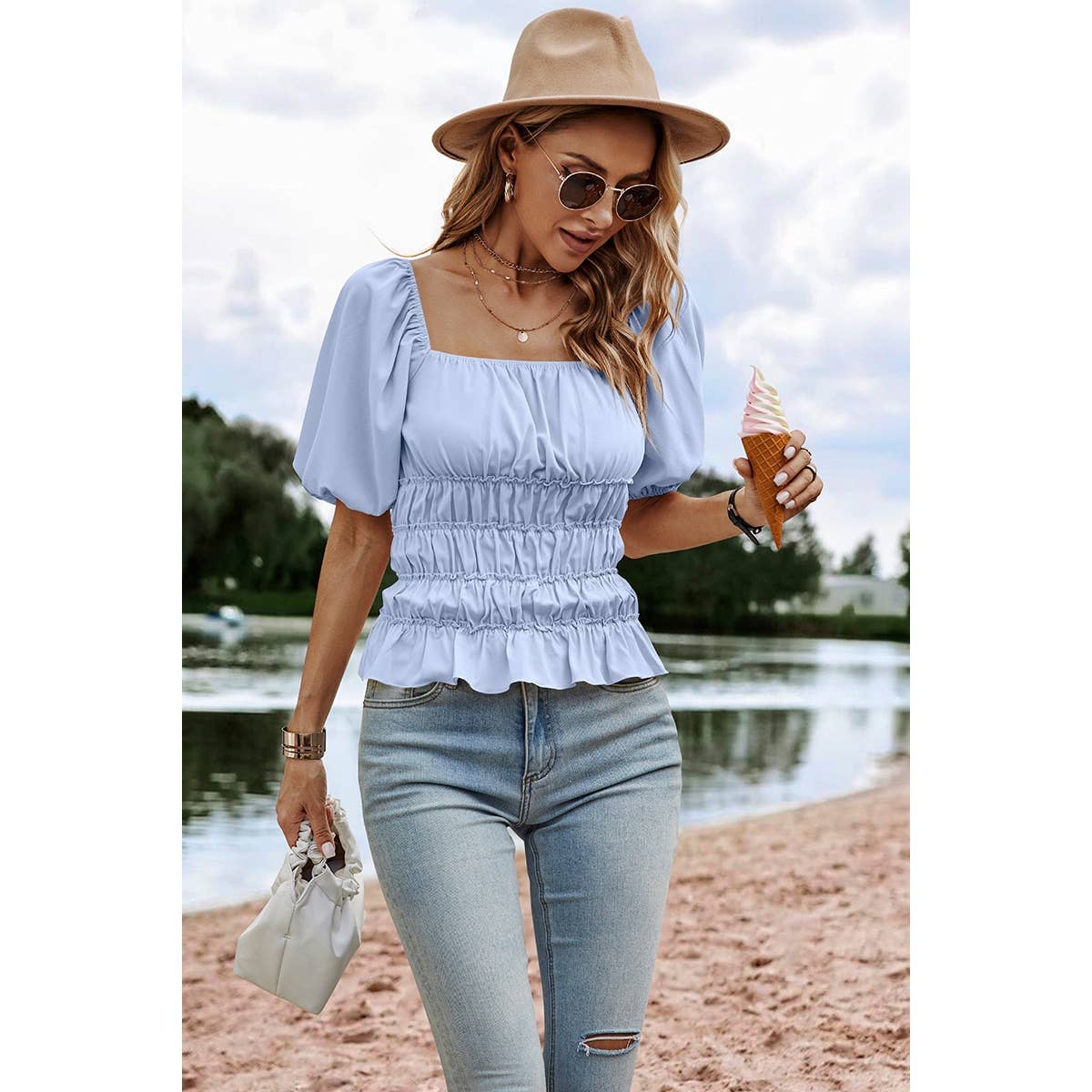 Square Neck Blouse
