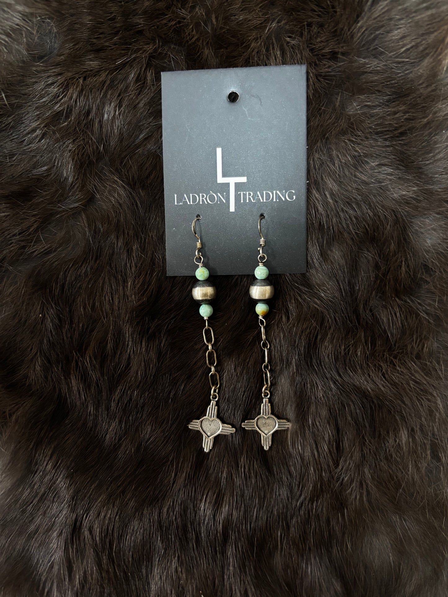 Zia Symbol Long Earrings