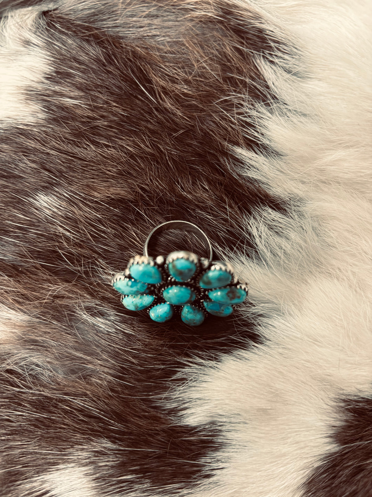Turquoise Flower Ring