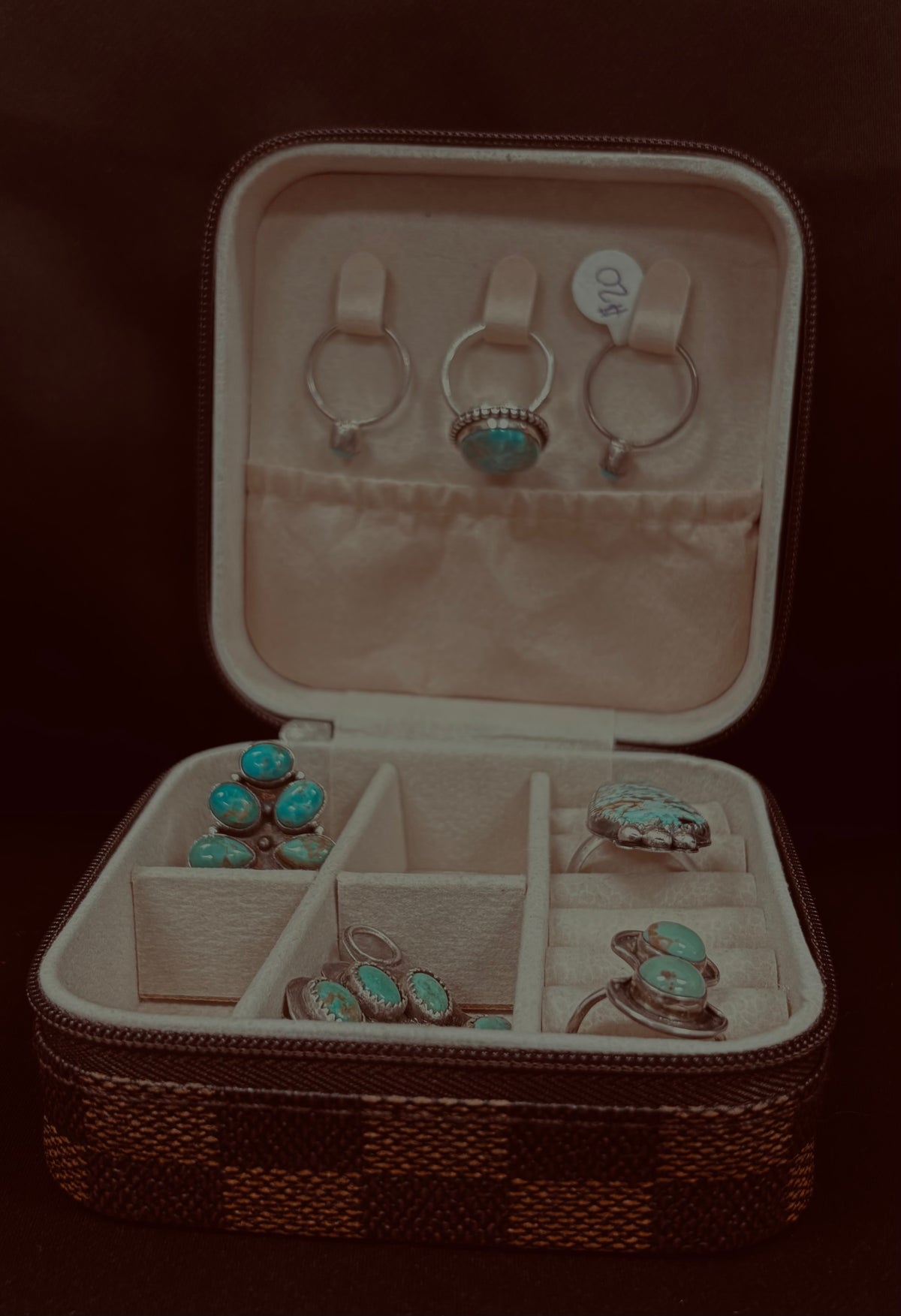 Travel Size Leather Jewelry Box