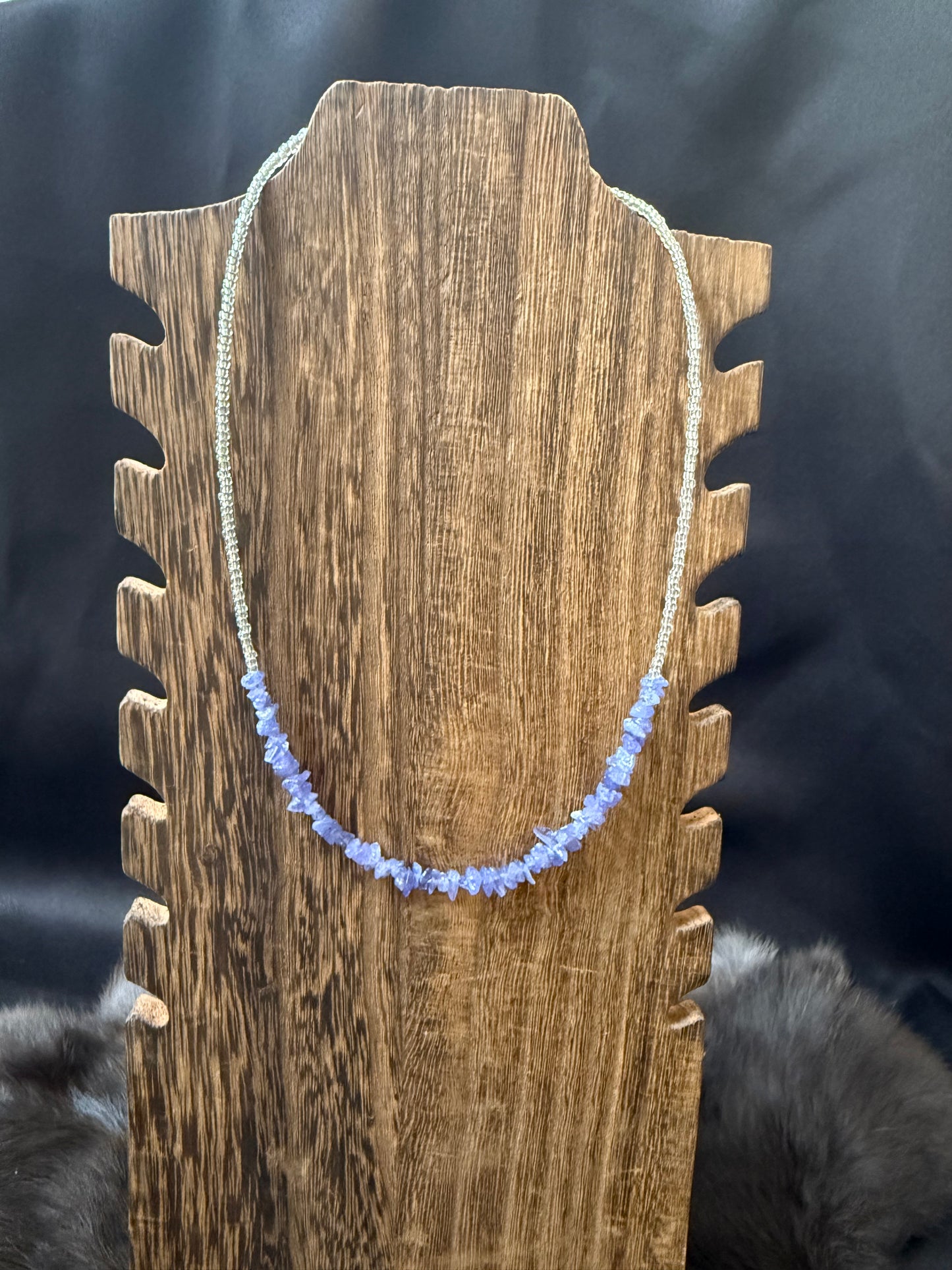 Lavender beaded necklace