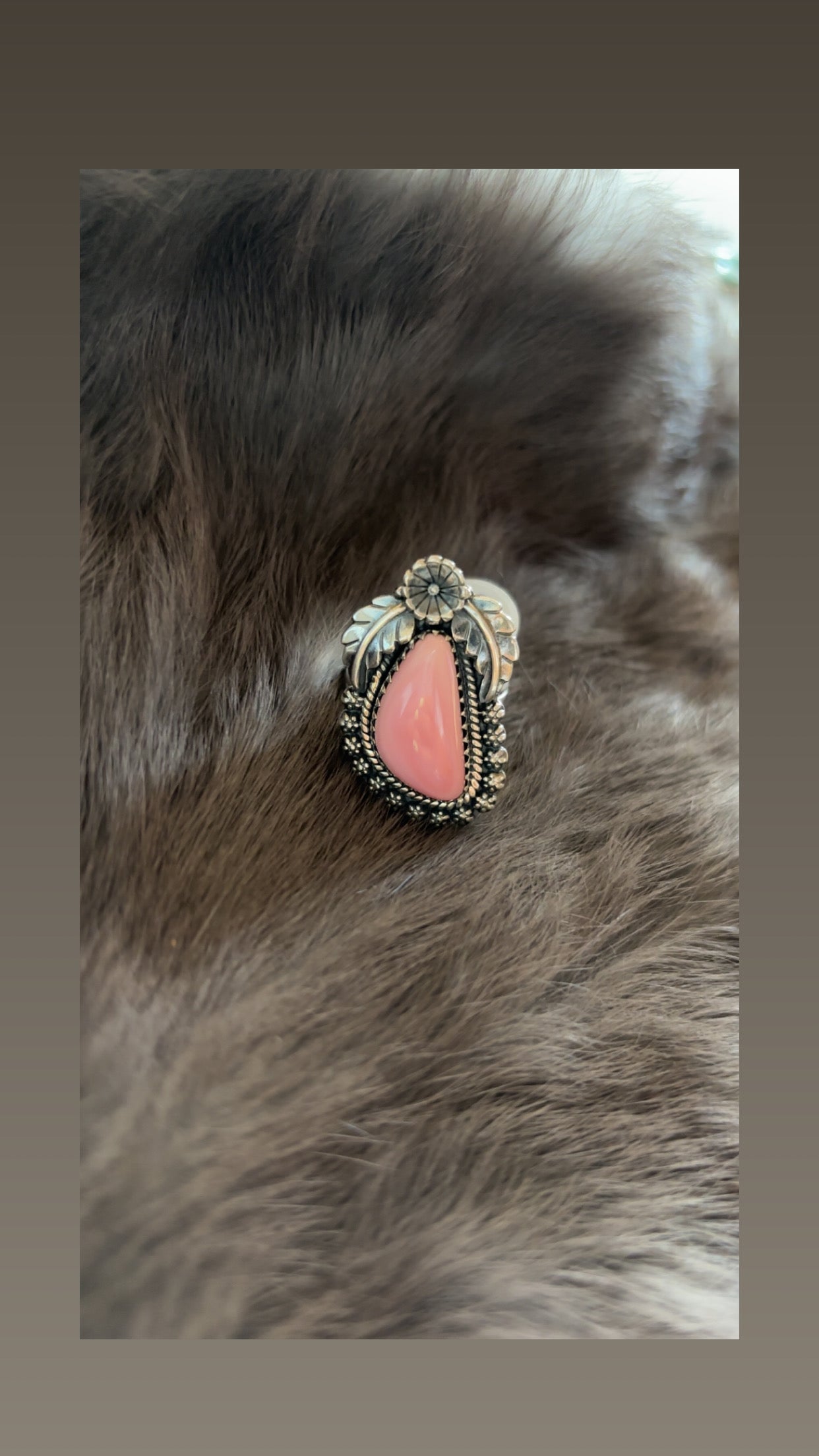 Punchy pink ring