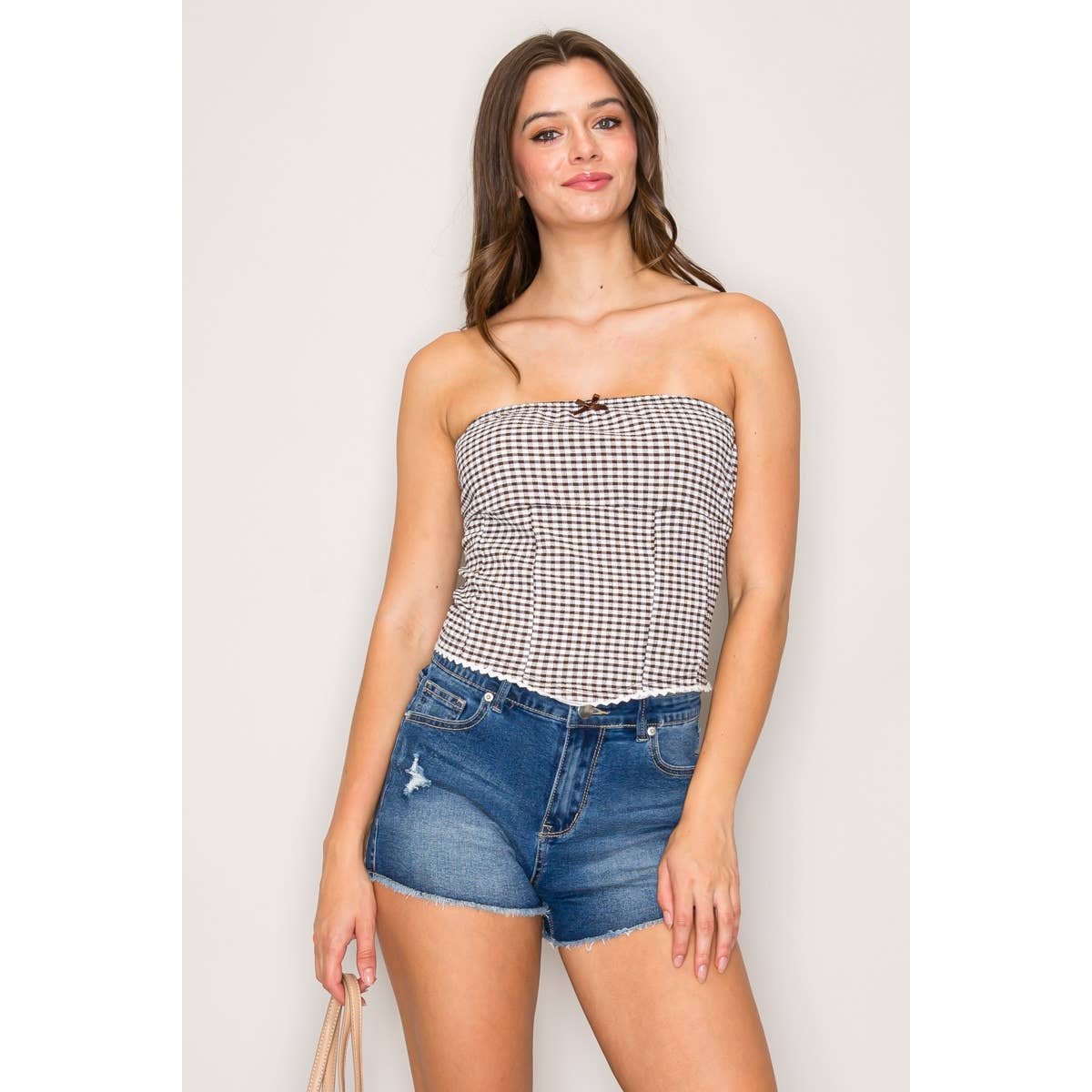Checker tube top