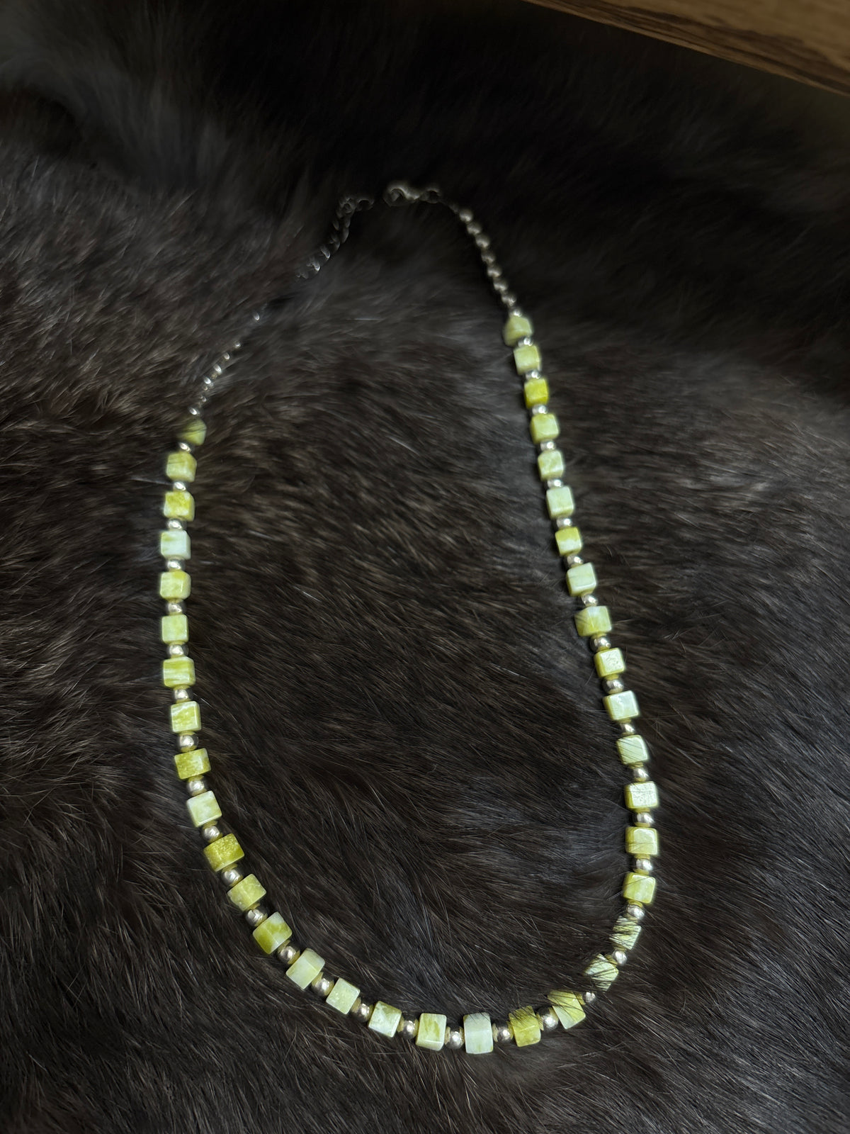 Lime Beaded Necklace