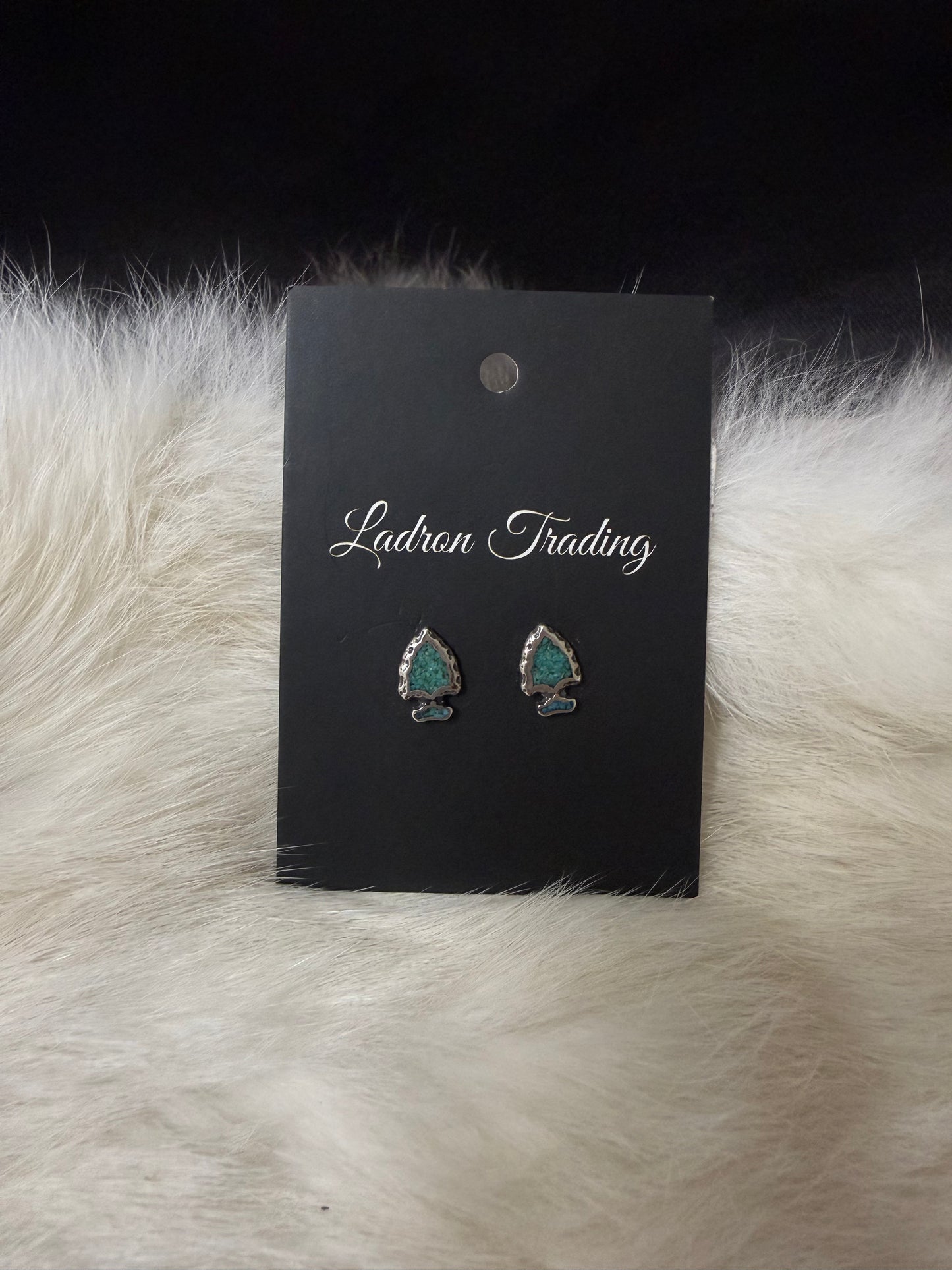 Turquoise arrow head earrings