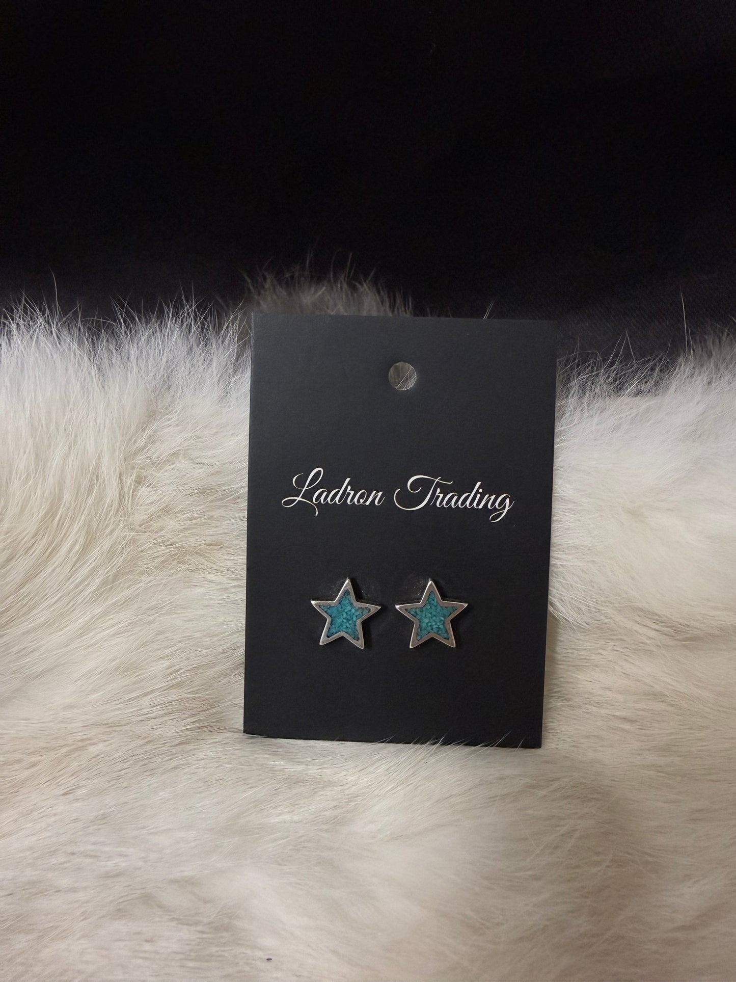 Star turquoise earrings