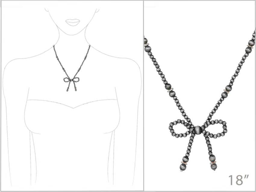 Navajo Bead Bow Necklace