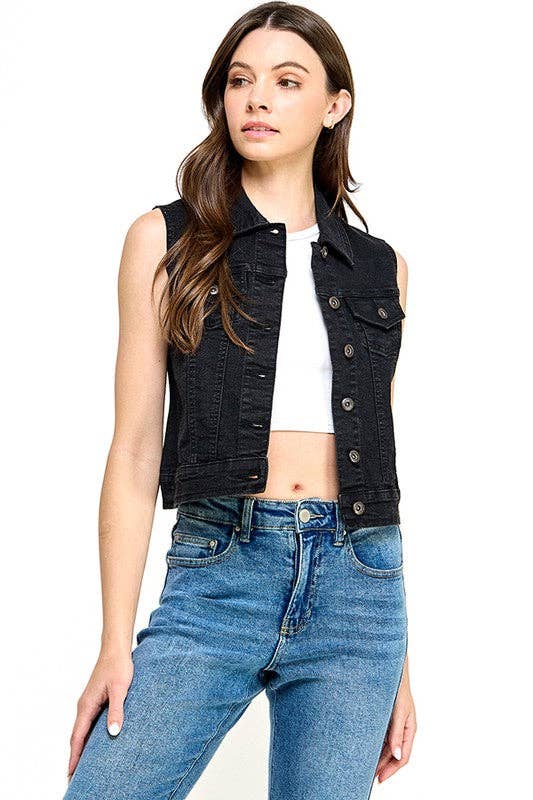 Ladies Denim Vest