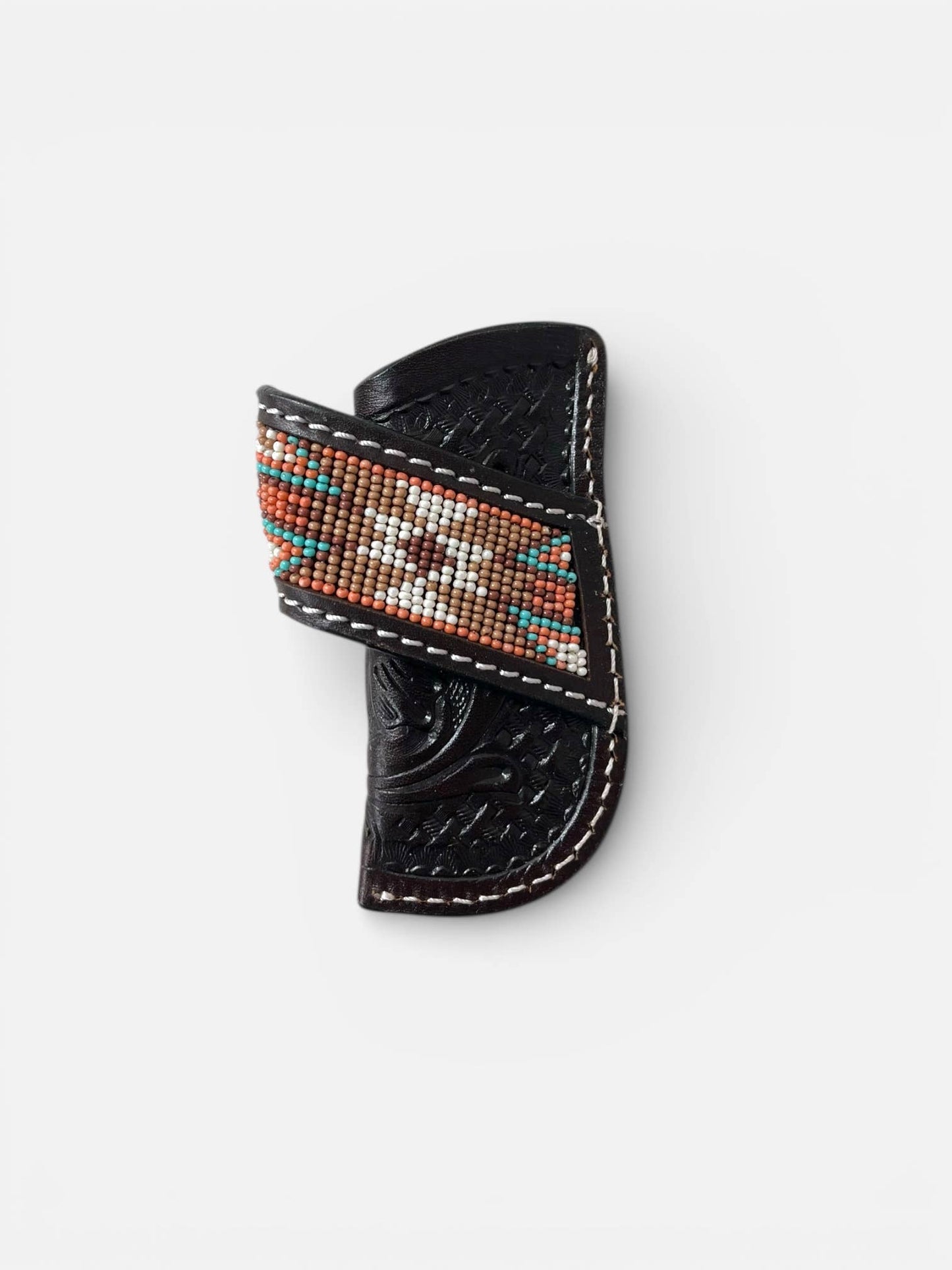 Brown Aztec leather sheath