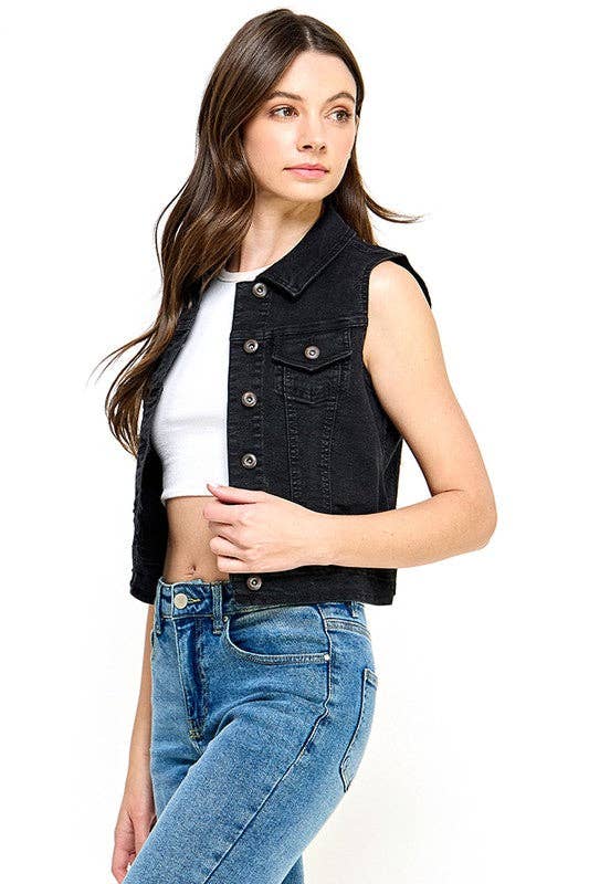 Ladies Denim Vest