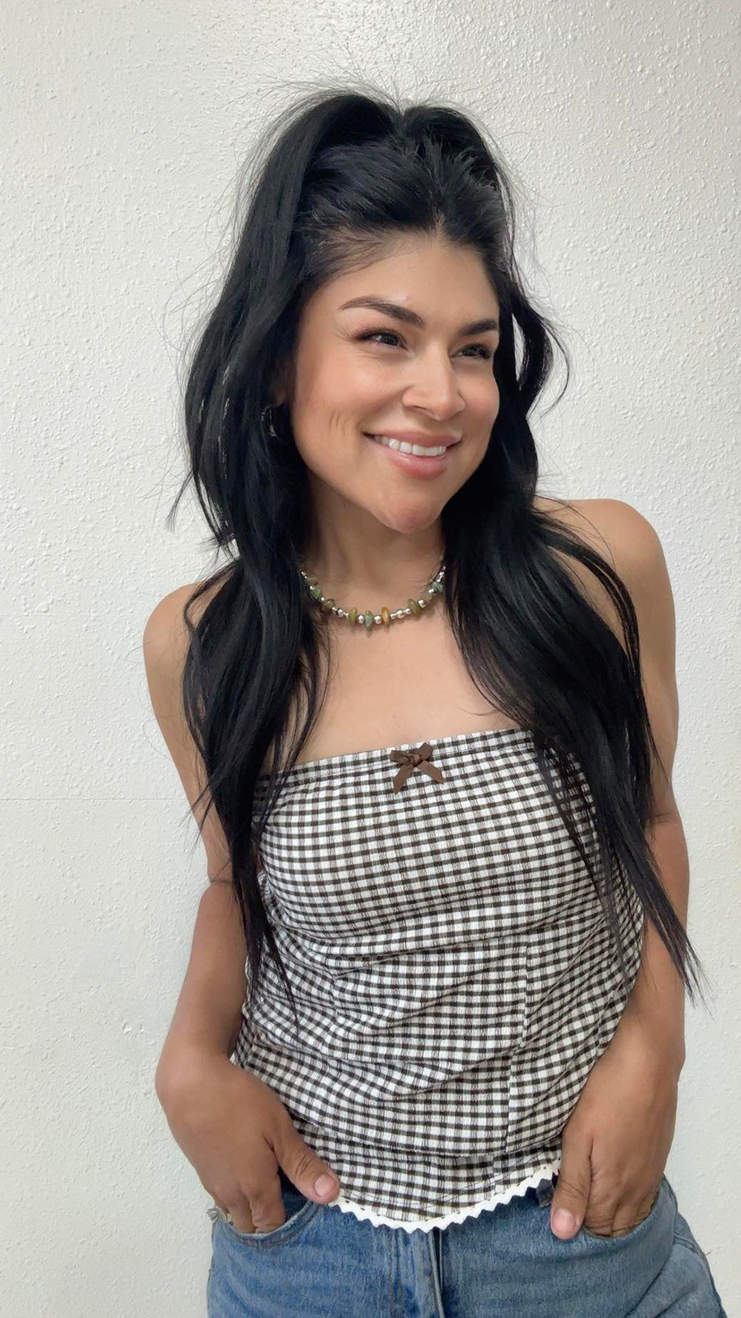 Checker tube top