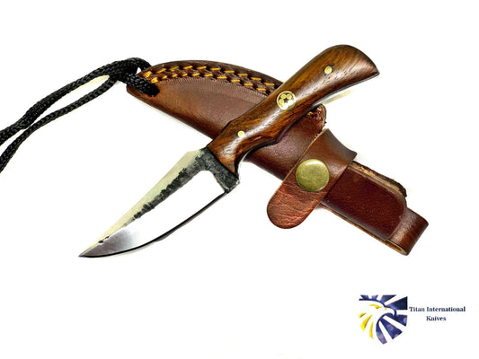 ROSEWOOD straight blade knife