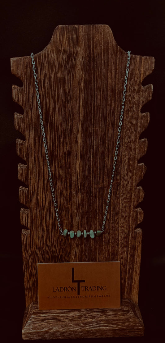 Green Block Necklace