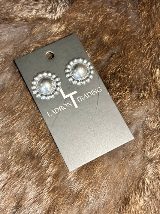 Sterling Silver Flower Earrings
