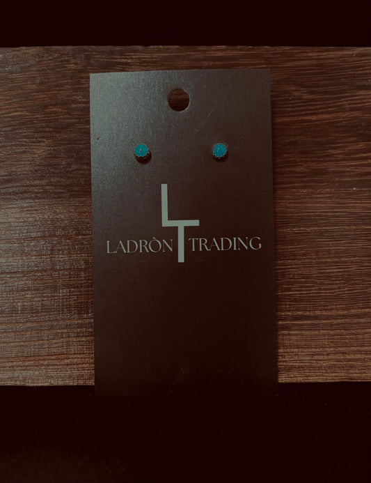 Ladròn mini turquoise studs