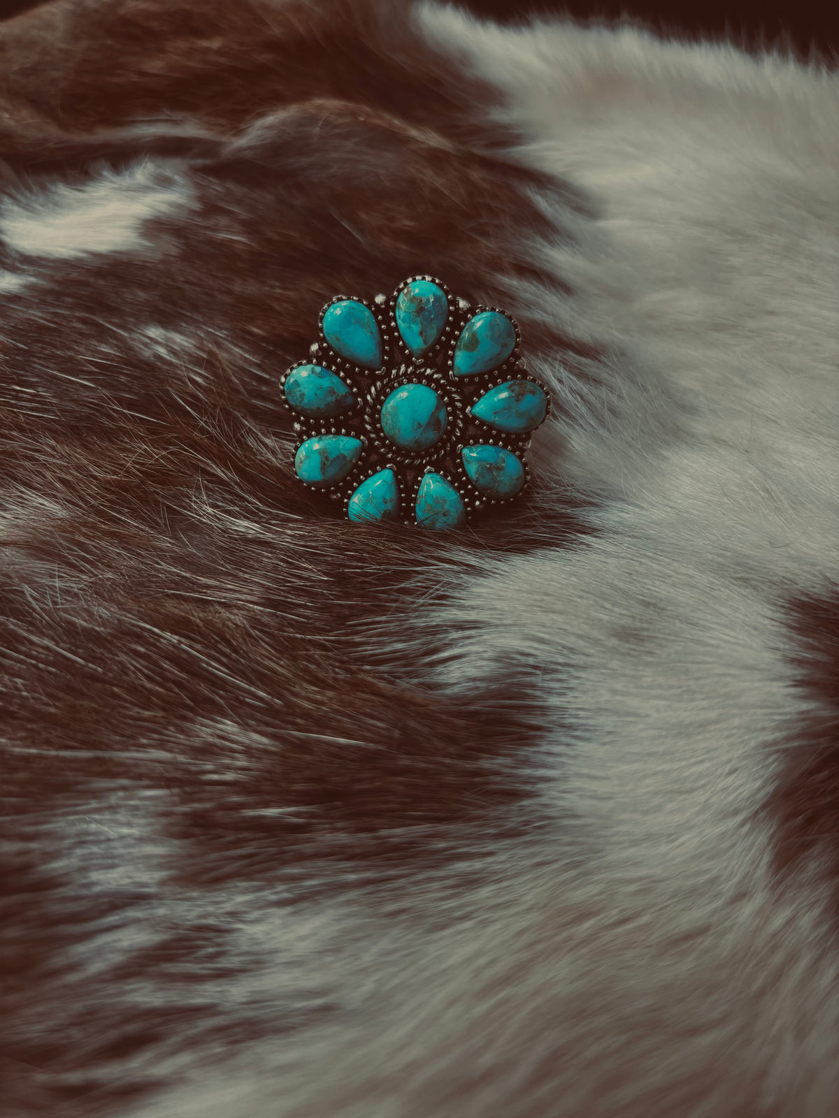 Turquoise Flower Ring