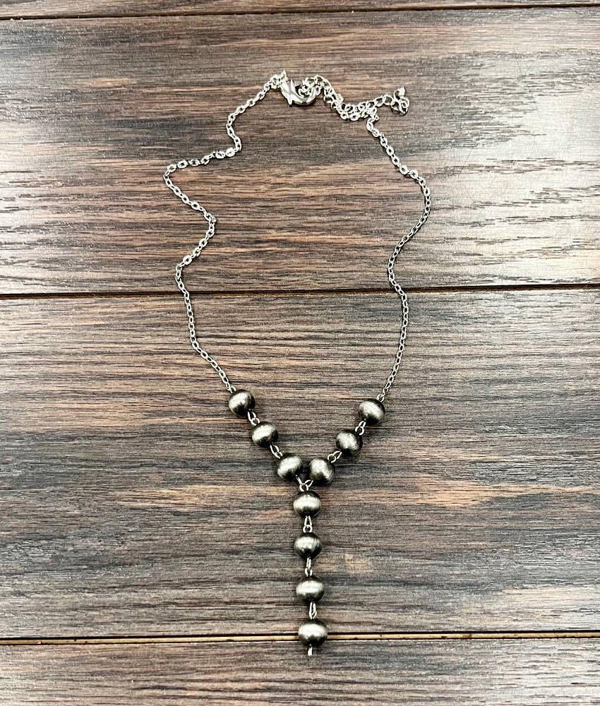 Navajo Bead Y-Necklace