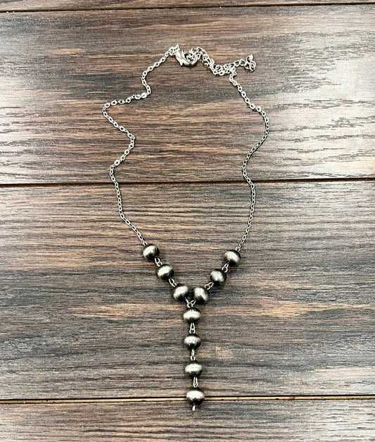 Navajo Bead Y-Necklace