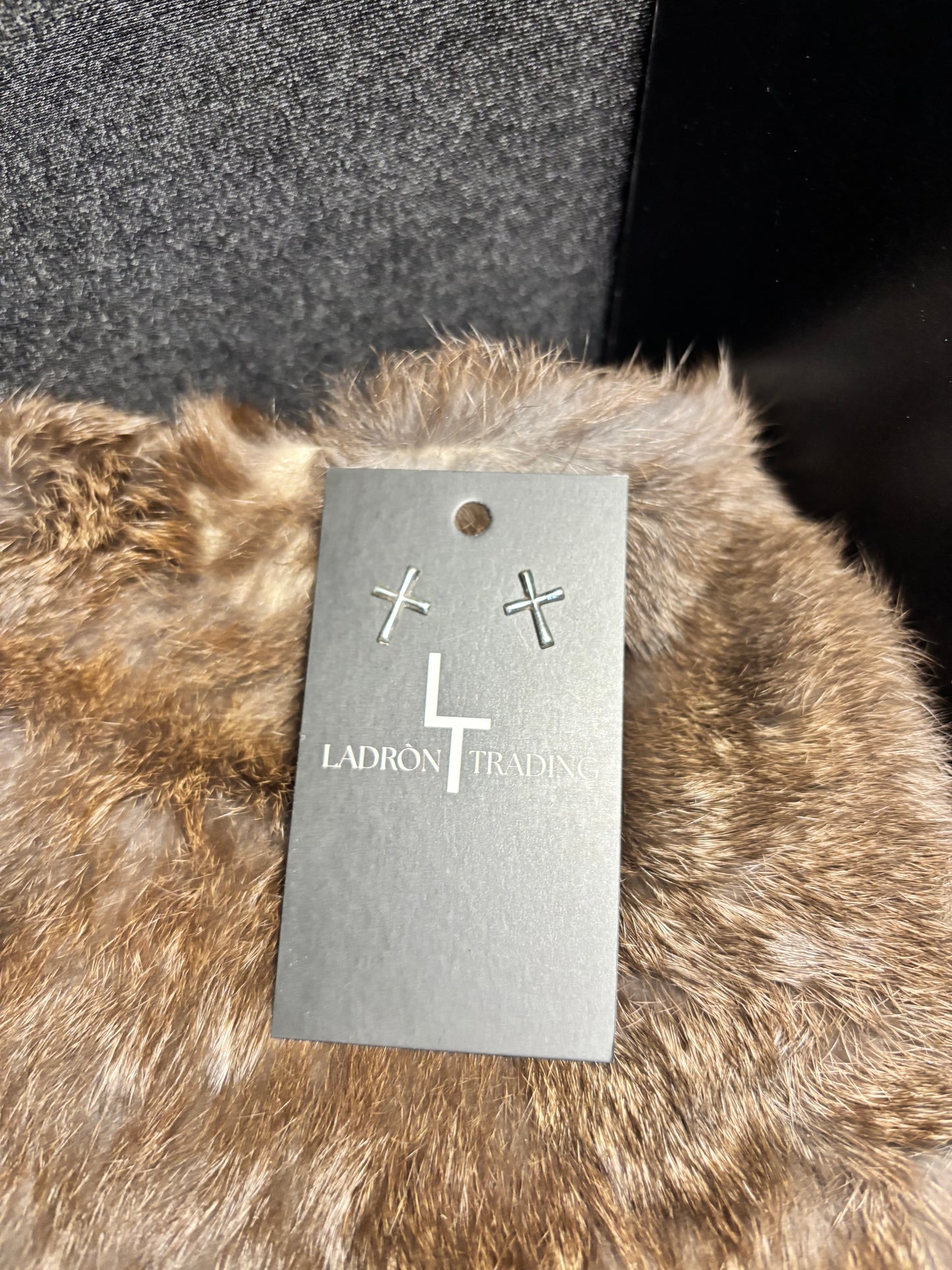 Sterling Silver Cross Studs