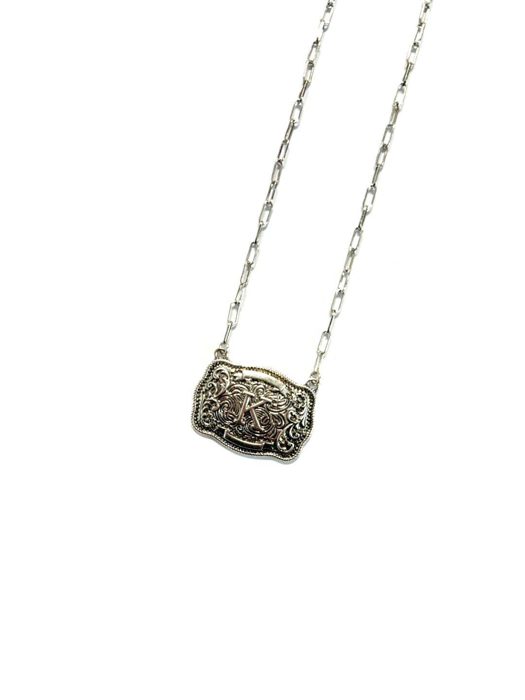 Belt Buckle Necklace