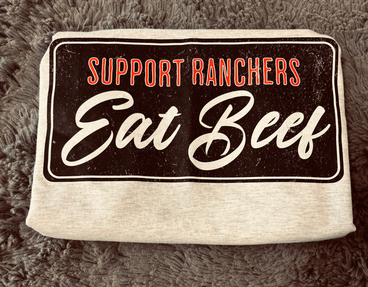 Eat Beef Tee, Rancher Tee, Western Tee