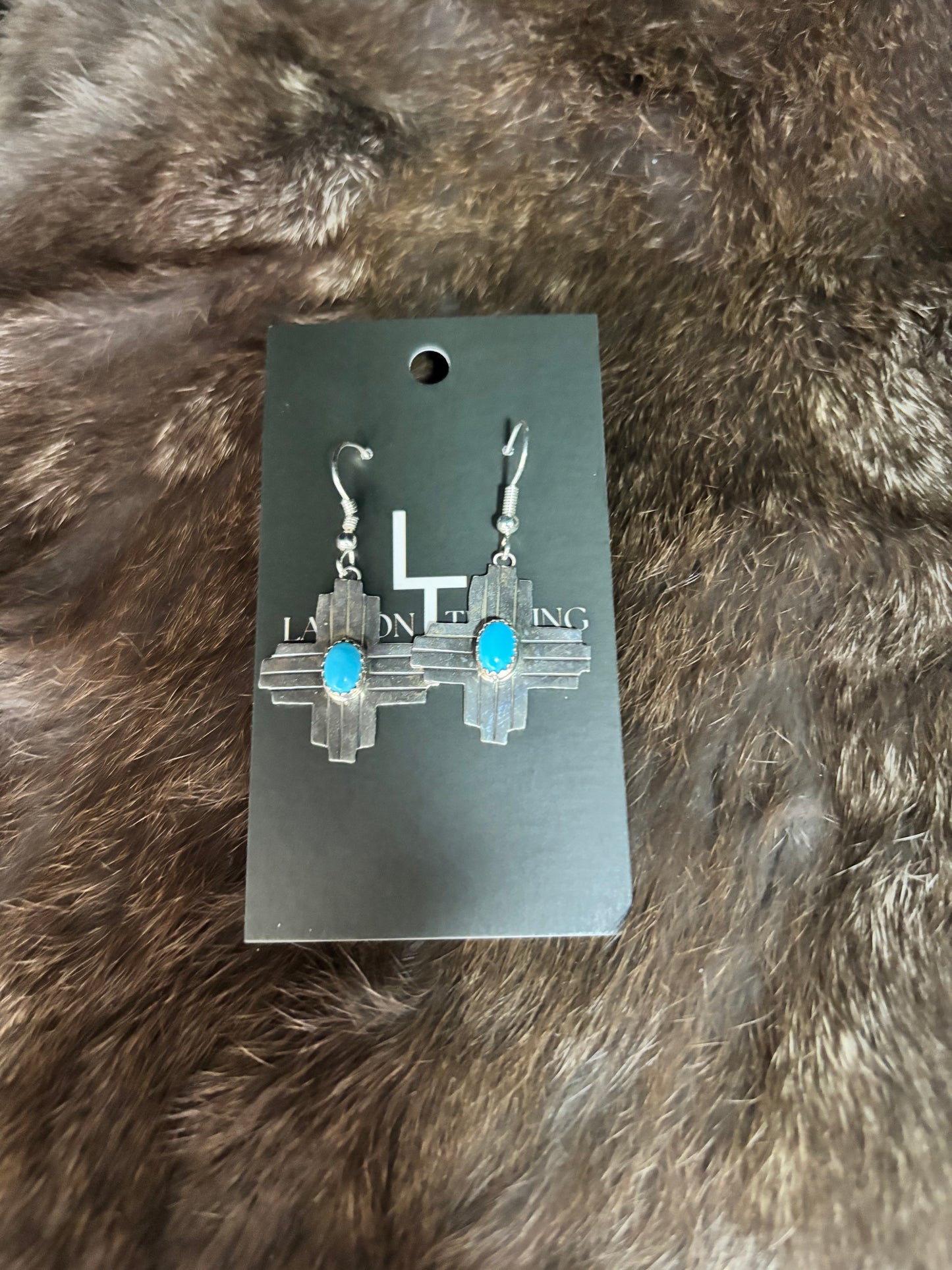 Sterling Silver Zia Earrings