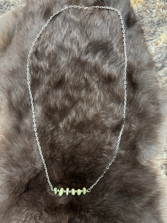 Green Block Necklace
