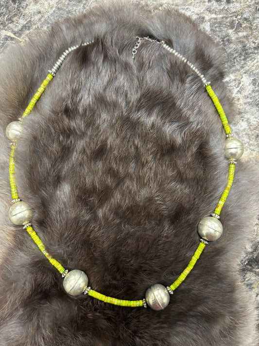 Green Bell Necklace