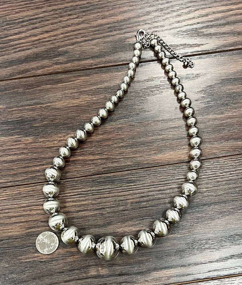 Silver Navajo Necklace S