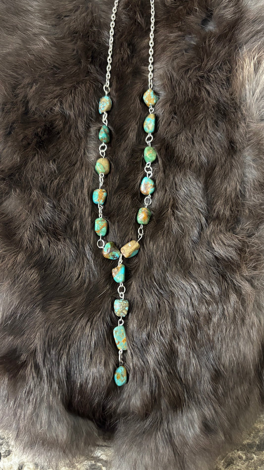 Turquoise stone necklace