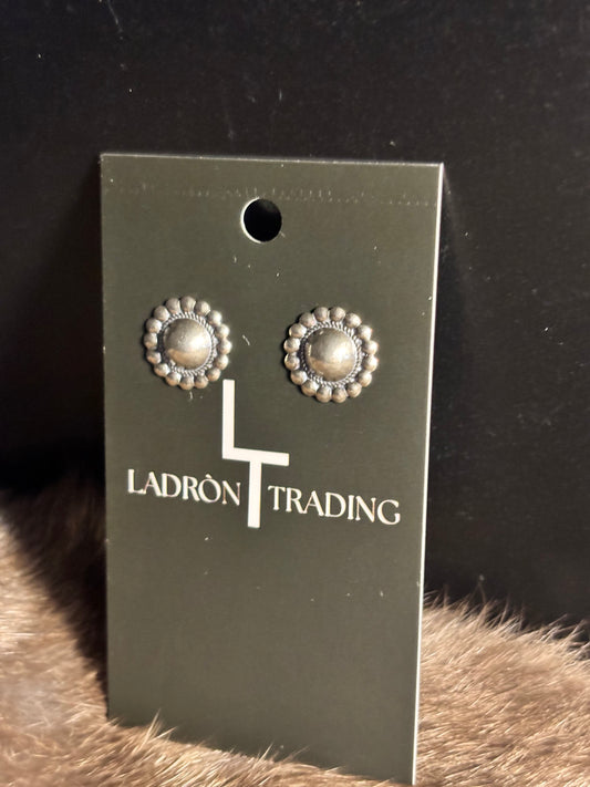 Sterling Silver Stud Flower Earrings