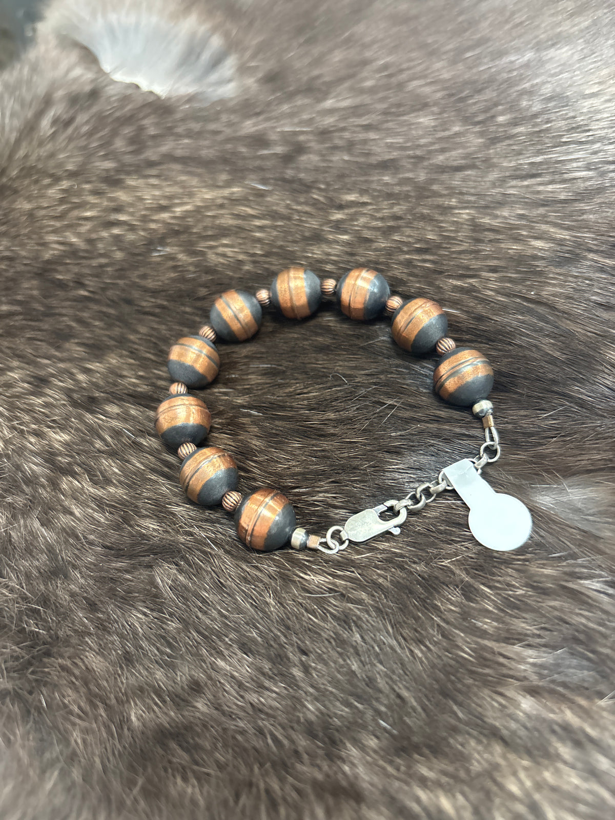 7” Copper Pearl Bracelet