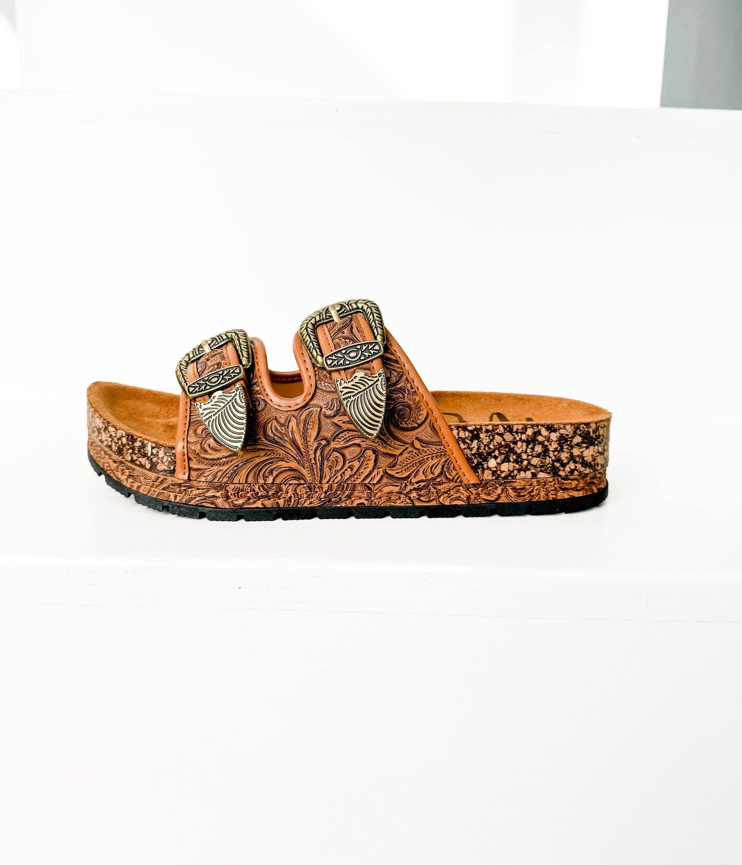 Morgana Western Sandal in Tan