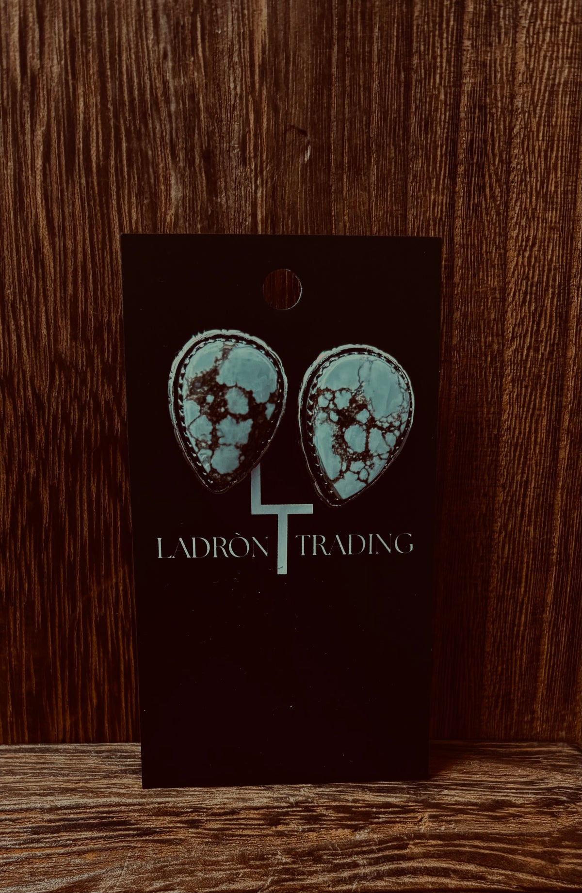 White Buffalo Teardrops Studs