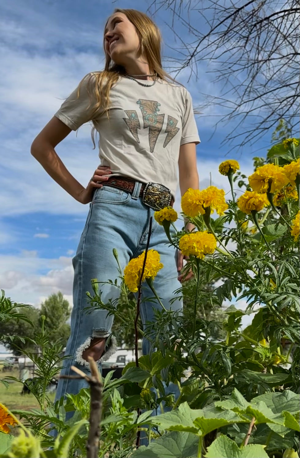 Lightning and Turquoise Tee