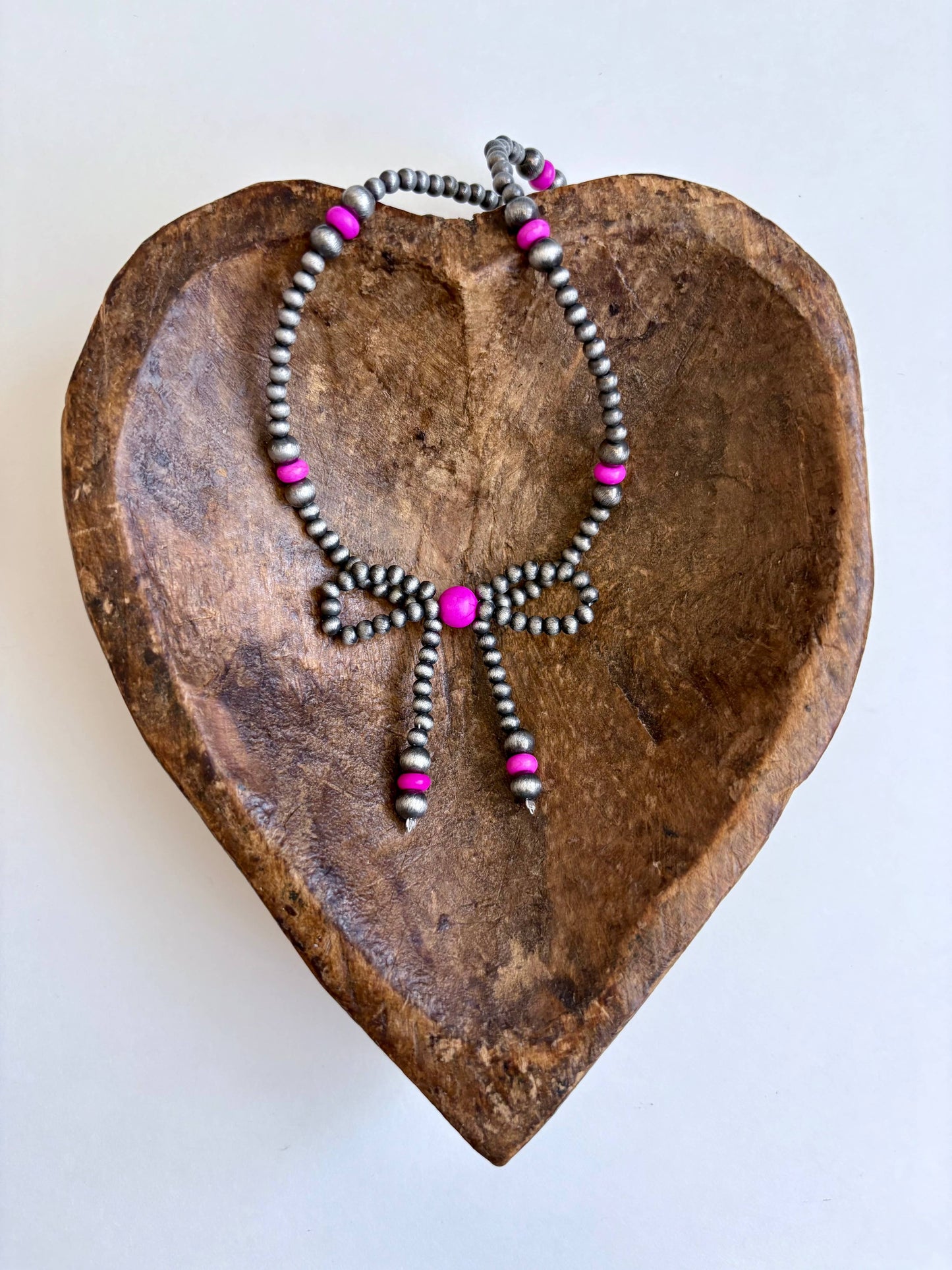 Navajo Bead Bow Necklace