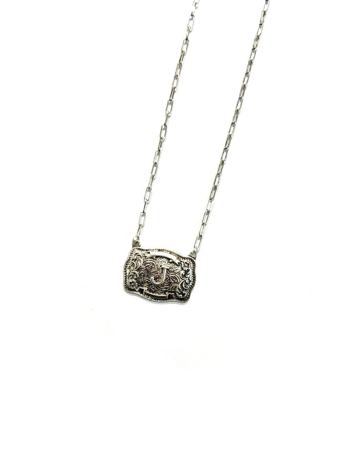 Belt Buckle Necklace
