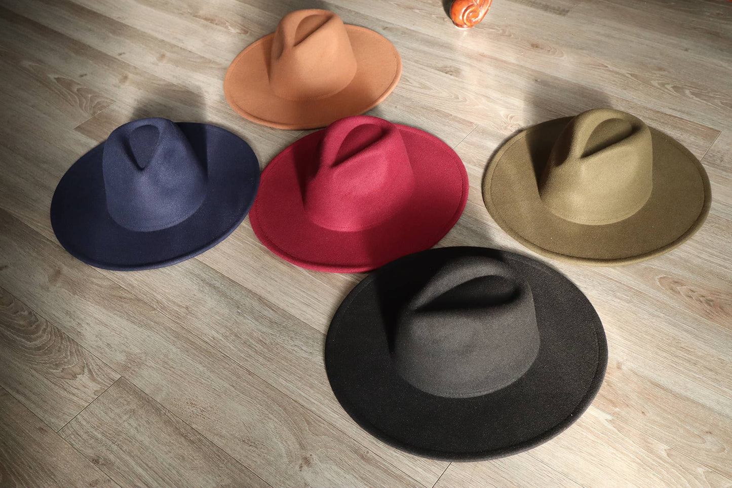 Rancher Wide Brim Fedora Hat