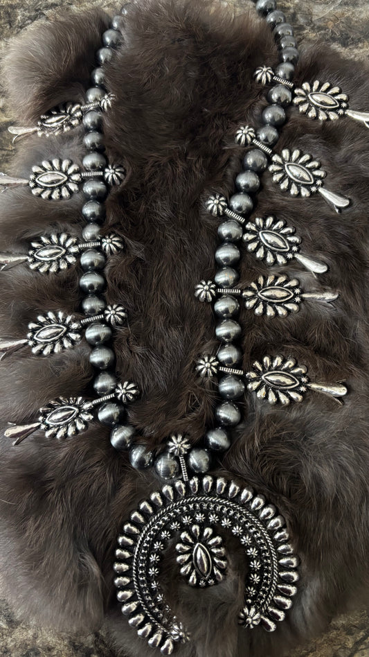 Silver Squash Necklace