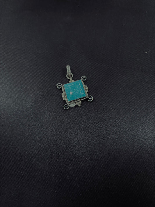 Turquoise Silver Pendant