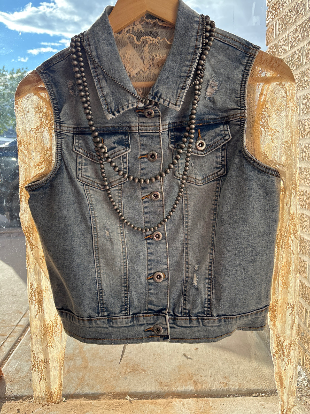 Ladies Denim Vest