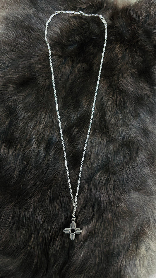 Sterling Silver Zia Symbol
