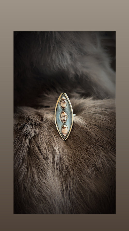 White Horse Diamond Ring