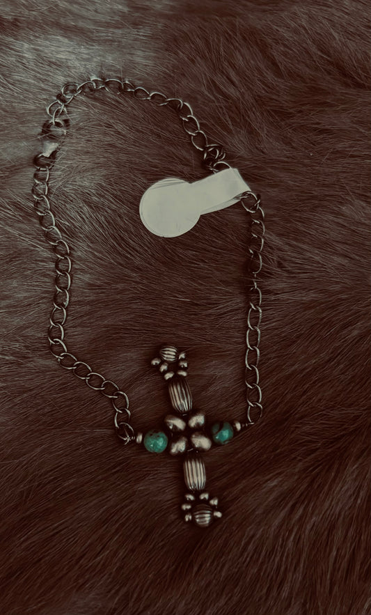 Silver Cross Bracelet