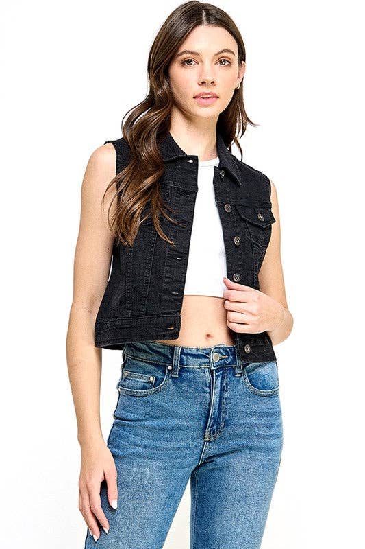 Ladies Denim Vest