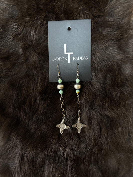 Zia Symbol Long Earrings